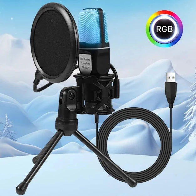 RGB Microphone with Stand